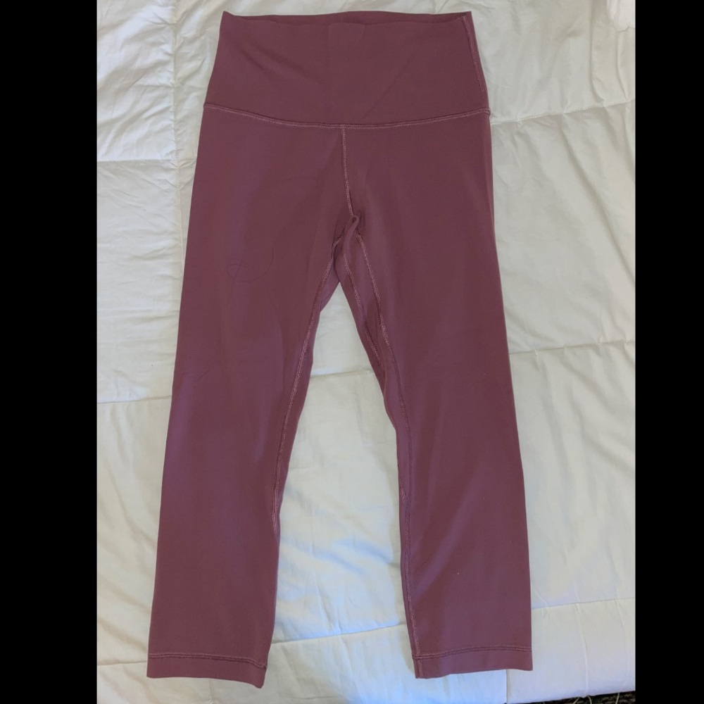 Lululemon Pink Cropped Align Leggings